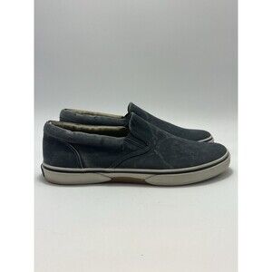 Sperry Striper II Slip On Navy Stone Washed Sneaker Shoes Sts10837 Men’s Sz 12